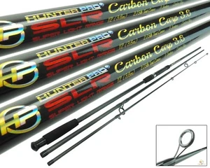 3 x 12ft Carbon Carp Rods. Hunter Pro SLR 12' 3pc 2.75lb Test Curve Rod - Picture 1 of 10
