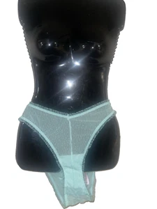 NWTS Savage X Fenty Sisy Bikini Panty  Aqua Blue Green Underwear Plus  Size 1X - Picture 1 of 6