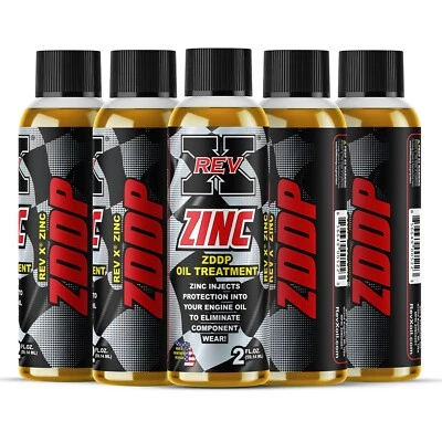 Aditivo de aceite REV X zinc ZDDP (paquete de 5) 2 fl. oz. - Restaurar la protección Foto 1 de 4