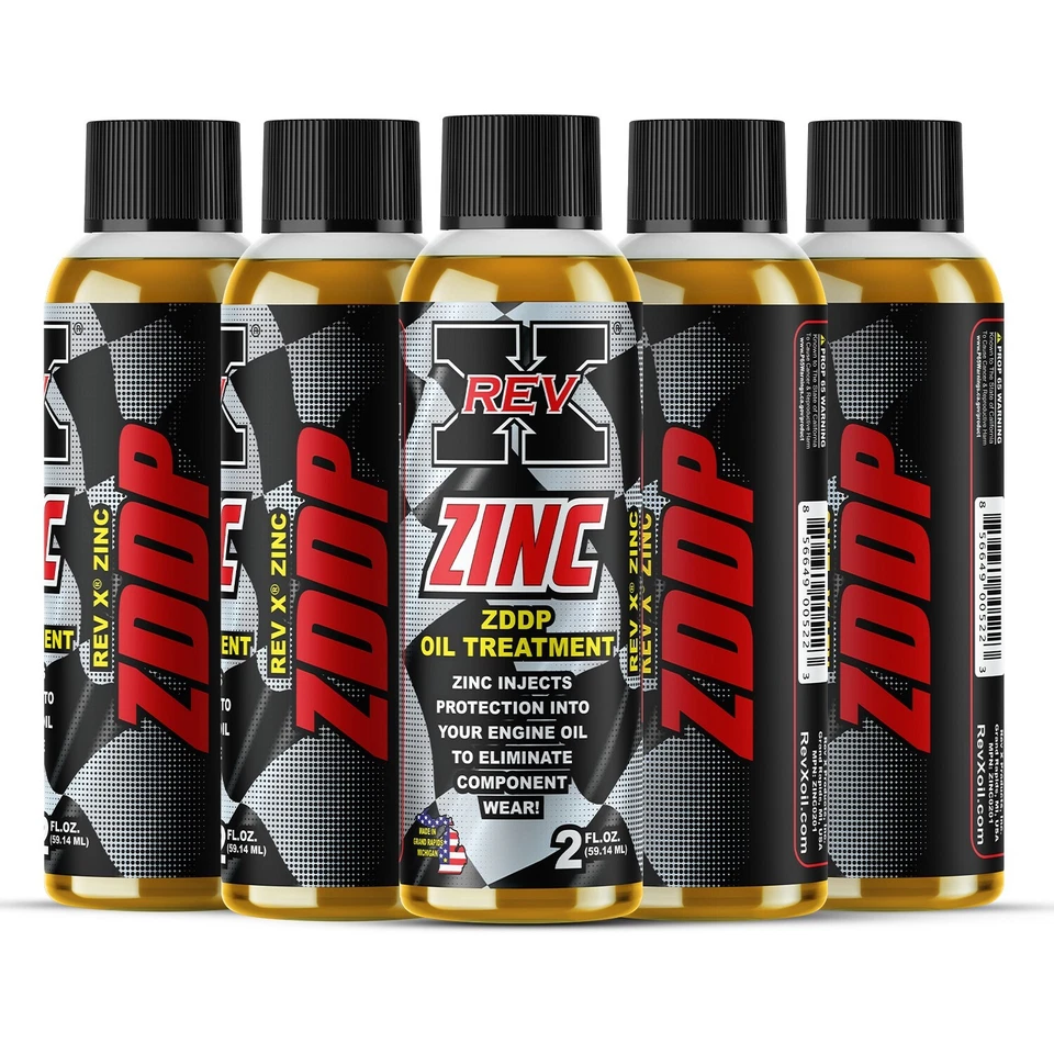 ZDDP Engine Oil Additive RevX Racing Zinc 2oz Bottle Pure Concentrate Zink0201