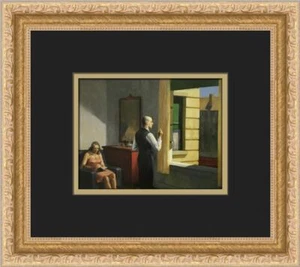 Edward Hopper Hotel By The Railroad Custom Framed Print - Picture 1 of 2