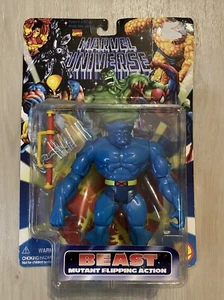 1996 Toy Biz Marvel Universe Beast Action Figure with Mutant Flipping Action NIB - Picture 1 of 2