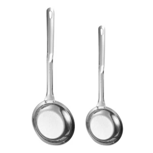 Stainless Steel Slotted Spoon Long Lasting Cooking Utensil Metal Skimmer Spoon - Picture 1 of 10