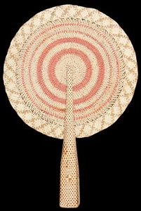 Vintage Polynesian Tuvalu Woven Fan Polynesia Ethnographic Micronesia Oceania - Picture 1 of 16