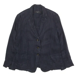 MAX MARA WEEKEND Womens Blazer Jacket Blue Linen UK 14 - Picture 1 of 6