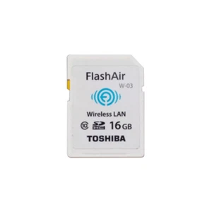 Tarjeta de memoria flash inalámbrica Toshiba FlashAir 16 GB SD W-03 clase 10 - Imagen 1 de 1
