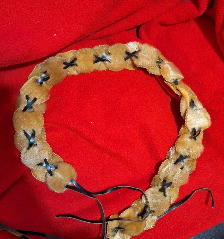 INDIGIOSO Cinturón de Piel Vintage Ovalado Enlace Cuero Boho Corbata Foto 1 de 1