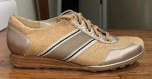 stuart weitzman Size 6 Women’s Sneakers Snakeskin Wood Finish Midsole New - Picture 1 of 15