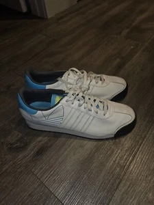 Adidas Originals Trefoil White Shoes Large Tilt Logo Men's Sz 12 - Picture 1 of 6