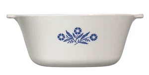 Corning Ware Classic 2 1/2Qt Baking Cooking Square Blue Corn Flower Dish Vtg 60s - Picture 1 of 20