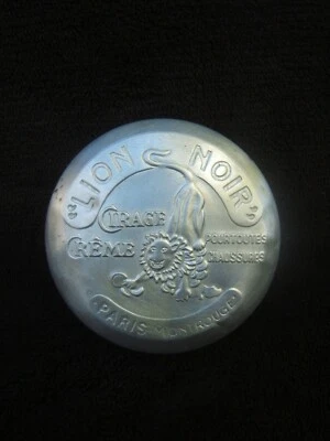 PUB ancienne boîte publicitaire CIRAGE LION NOIR - Photo 1/4