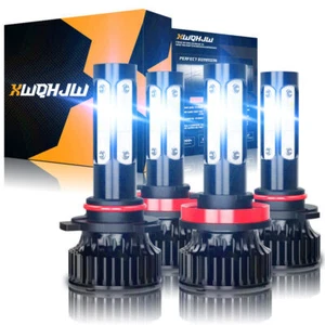 9005 + H11 LED Headlight KIT Combo Bulbs 6000K High&Low Beam Super Bright White - Picture 1 of 9