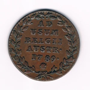 2 Oord-Liard 1789 Jozef II Austrian Netherlands Brussel XF+ VH : 856.BS - Picture 1 of 2