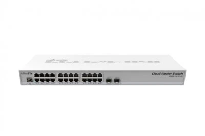 MIKROTIK CRS326-24G-2S+RM Cloud Router Switch, 24xGbit LAN, 2xSFP+, Rackmount - Image 1 of 3