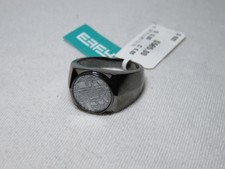 EFFY Men's Sterling Silver Black Rhodium Meteorite Ring