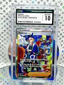 Tarjeta Pokémon rara ilustración artística completa CGC 10 Adaman GG57/GG70 Crown Zenith - Imagen 1 de 1