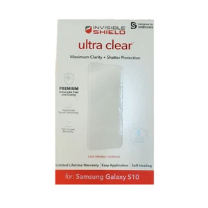 Original ZAGG Ultra Clear Screen Protector for Samsung Galaxy S10 - Picture 1 of 2