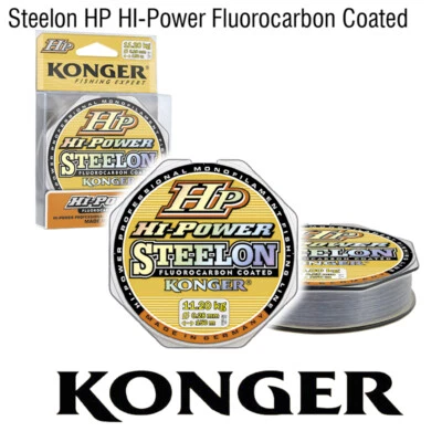 (0,03€/m) ANGELSCHNUR KONGER HI-POWER STEELON FLUOROCARBON COATED MONOFIL SCHNUR