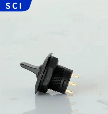 R13-402I Sci Toggle Switch 3-Leg 3-Gear Bilateral Reset Switch Hole 15MM 3A250V - Image 1 of 4