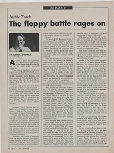 ITHistory (1984) ARTICLE: FLOPPY BATTLE RAGES ON (Dvorak) OF - Picture 1 of 1