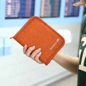 Unisex Waterproof Travel Passport Holder Wallet Document Bag Passport Wallet USA - Picture 1 of 17
