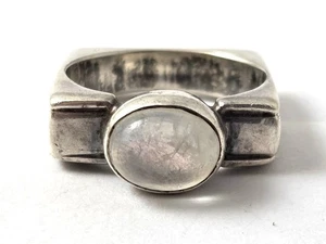Vintage Moonstone Ring in Sterling Silver, 1960's, Vintage Jewelry - Picture 1 of 4