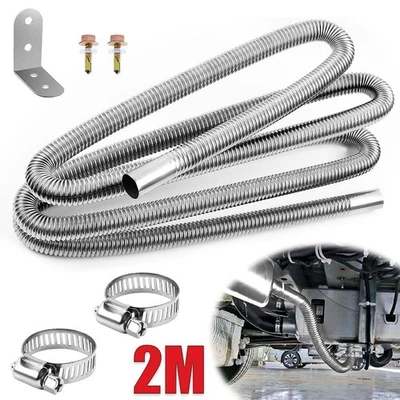 Abgasschlauch Abgasrohr Flexrohr Edelstahl  Standheizung 200CM φ25mm Roh - Bild 1 von 4