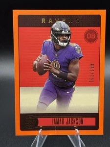 2023 Panini Legacy - Lamar Jackson #4 Orange /199 Damaged - Picture 1 of 4