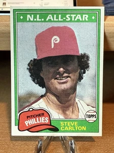 1981 Topps Baseball Steve Carlton N.L. All-Star Philadelphia Phillies Card #630 - Picture 1 of 2