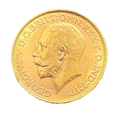 Australia 1913 P Gold 1 Sovereign Circulated George V Perth Mint - Image 1 of 2