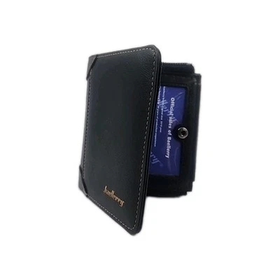 Leather Men Wallets High Quality Zipper Short Desigh Card Holder - Image 1 of 4
