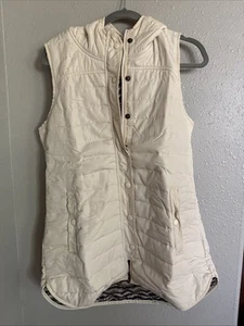 Aventura Fallon Vest Puffer Size Small Full Zip White - Picture 1 of 9