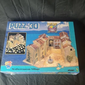 Puzz 3D - Mediterranean Village - 880 Pieces - Puzzle by Wrebbit - New In Box - Picture 1 of 8