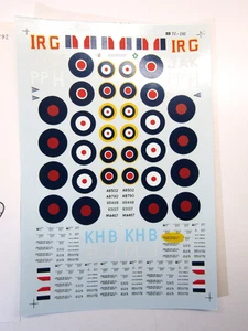 MicroScale Decal Sheet 1:72 Scale RAF Spitfire Aces # 72-292 - Bild 1 von 5