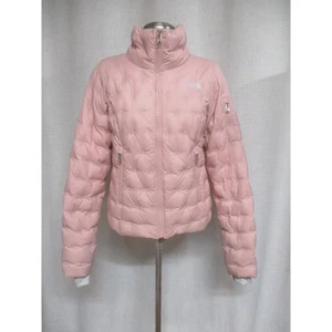THE NORTH FACE Pink Full Zip High Collar Quilted Puffer Jacket sz XS - Picture 1 of 7