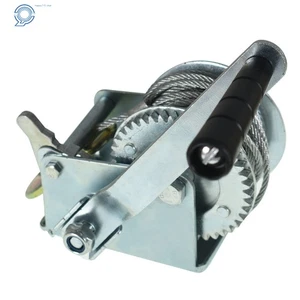 High Quality Hand Winch 800lbs With 26FT Wire Rope And Hook For Trailer & Boat - Picture 1 of 9
