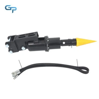 For 1-1.8 Ton Mini Excavator Hydraulic Wood Splitter Wood Drill Attachment - Image 1 of 4