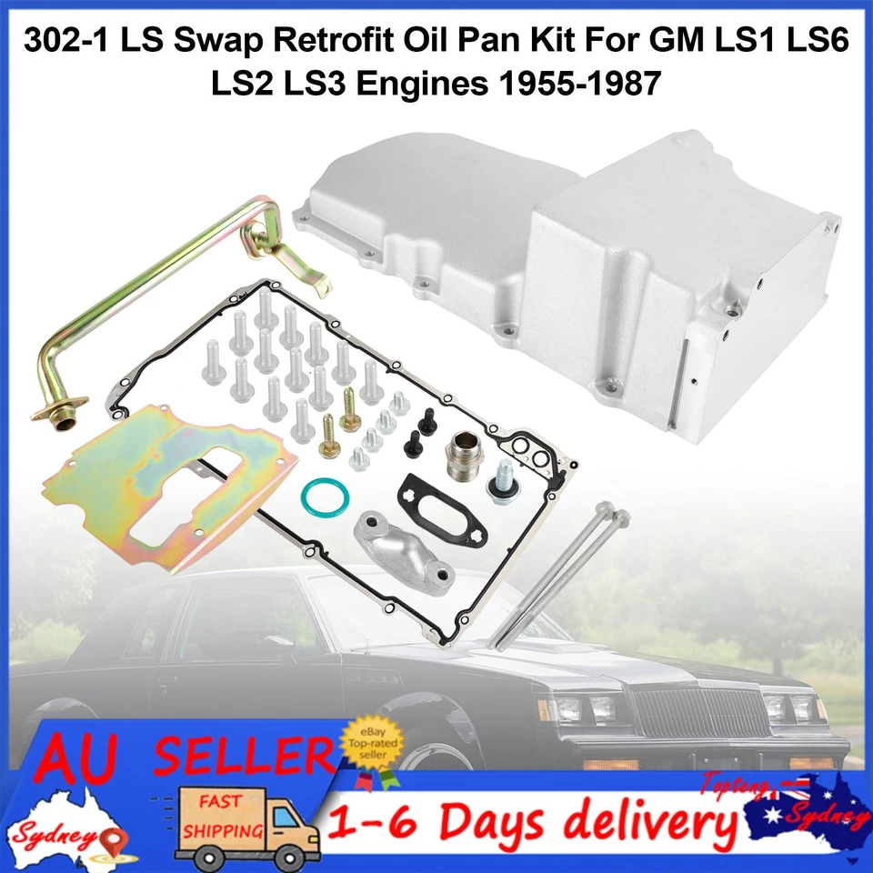 302-1 LS Swap Retrofit Oil Pan Kit 81074 For GM LS1 LS6 LS2 LS3 Engines 55-1987