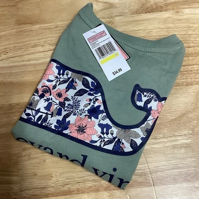 Camiseta ballena manga corta floral Vineyard Vines Westport para dama - M - Nueva con etiquetas Foto 1 de 4