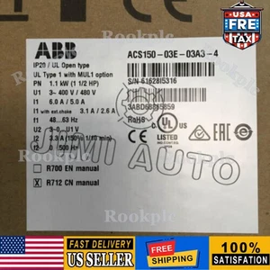 ACS150-03E-03A3-4 ABB Frequency Converter 1,1 KW Brand New in Box US Free TAX - Picture 1 of 7
