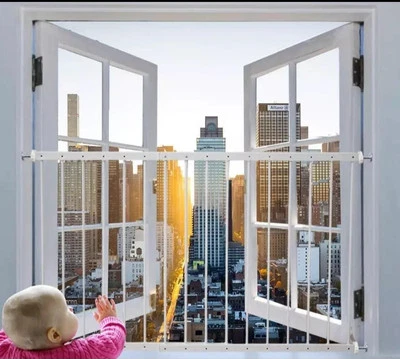 Fairy Baby Window Guards For Children, Adjustable Wide Child Safety Window Guard - Image 1 of 3