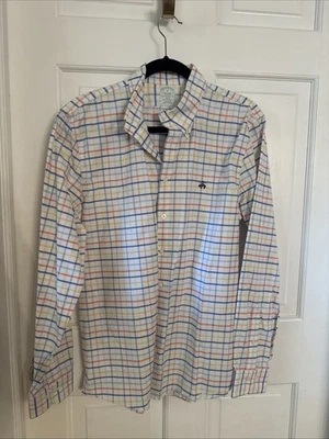 Brooks Brothers Button Down Shirt Sz Medium Men’s Multicolor Check Logo Slim Fit - Image 1 of 3