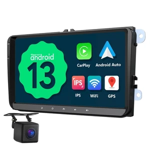 For VW GOLF MK5 MK6 VWA13 9" Car Stereo Radio Android 13 GPS CarPlay WiFi Camera - Picture 1 of 23