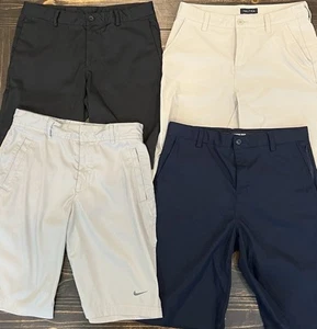 Boys Size 16 Dress/Golf Shorts Lot Of 4 Nike, Nautica, Lands End - Picture 1 of 12