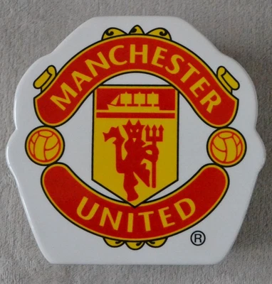 Manchester United Football Club Crest Ceramic Moneybox 14cm Tall VGC - Image 1 of 4