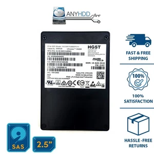 HGST 3.84TB PCIe NVMe SSD 2.5" U.2 Ultrastar SN200 HUSMR7638BDP3Y1 - Picture 1 of 2