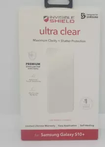 ZAGG Invisible Shield Ultra Clear for Samsung Galaxy S10+ Plus - New - Picture 1 of 2