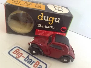 👏 🔥Lot vintage🚗 DUGU FIAT TOPOLINO 1936 + BOX FIAT 508 1/43 🔥👏 RARA🏅💚 - Foto 1 di 11
