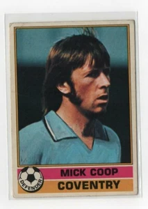 TOPPS 1977 FOOTBALL RED BACK CARD 51 Mick Coop Coventry City - Picture 1 of 2
