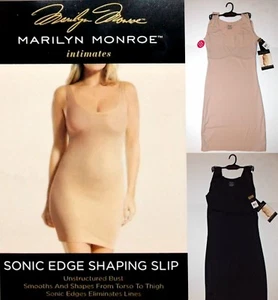 Slip modellante Marilyn Monroe forte compressione con bordo sonico nuovo con etichette, S,M,L,XL - Foto 1 di 13